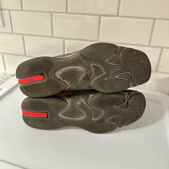 PRADA Vintage 90’s colorblock leather side zip luxury men ankle boot 7 (us8) - Picture 8 of 13